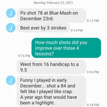 Mike's student John D went from a 16 handicap to single digits in just 4 lessons with Mike.