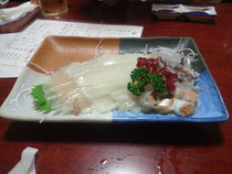 「魚一心」の活イカ踊り造り