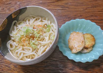 生うどん(釜揚げ)＆鶏・芋・蓮根の甘辛