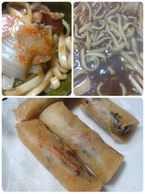 春巻き&煮込みうどん