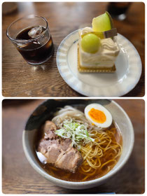 母の誕生日ケーキ&ラーメン