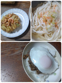 生うどん&キーマカレー