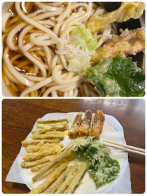 かけうどん&天ぷら