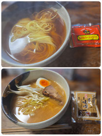醤油ラーメン&味噌ラーメン