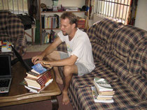 Eric is making a database of the books in the school library.