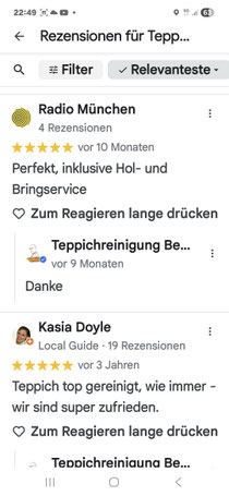 Kunde Bewertung