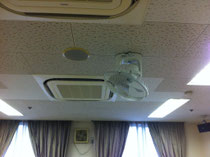 寺松電気　扇風機取付完了