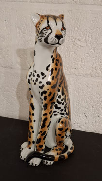 Luipaard in porselein perfecte nieuw staat, 37 cm h. Prijs 195 € contacteer 0479 81 03 89
