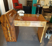 Art-Deco Desk Frankrijk j'30 in palissander en wortelhout Contacteer 0479 81 03 89 of antiek.atelier@skynet.be 