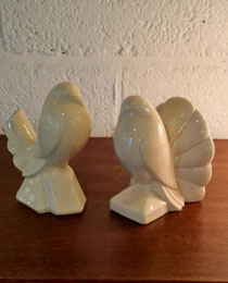 Paar duifjes in Art-Deco j´30 keramiek, Prijs 160 € contacteer 0479 81 03 89 