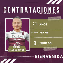 Sheyla Flores Rivas nueva Jugadora de Saprissa F.F