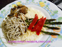 Gulas con verduras y claras