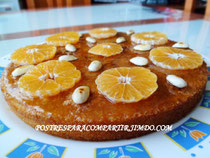 Pastel de mandarina con almendras