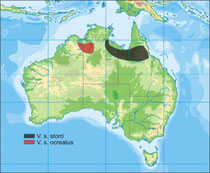 Karte (c) http://www.monitor-lizards.net