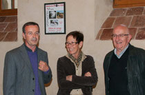 De g à d : Michel Gairaud, Jocelyne Ducoin et Gérard Dorne.