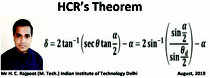 HCR's Theorem (Rotation of two co-planar planes about their common straight edge)