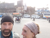 On top of the hill before Kathmandu