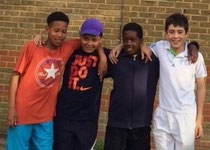 Boys 12U team Maceo, Harry, Tarique & Hamish