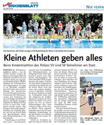 Kleine Athleten geben alles