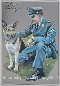 Elvis mit Schäferhund