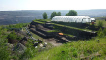 Der aktuelle archäologische Grabungsbereich im Tagebau Schöningen Foto: Christian Hoselmann