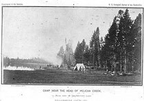 Survey Camp, Yellowstone National Park, William Henry Jackson, 1871.