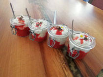 CHIA-KOKOS-CREME mit Beerenpüree