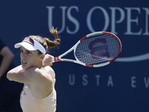 Andrea Petkovic hatte in der ersten Runde der US Open Mühe mit Ons Jabeur aus Tunesien. Foto: John G. Mabanglo