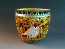 Zsolnay double walled pot, 1904