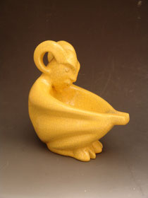 Géza Gorka Bowl with figure of faun, 1928-30