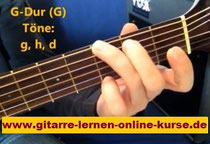 G-Dur Gitarrengriff