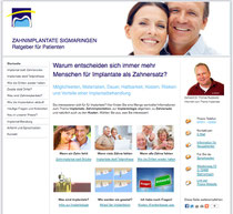 Spezielle Website mit mehr Informationen zum Thema Zahnimplantate