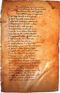 Primera página del Libro de Alexandre