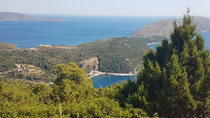 Blick auf die Westküste von Skyros