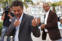 L'acteur Abel Jafri et son réalisateur Abderrahmane Sissako.  Photo: Reuters 