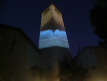 Der Kirchturm erstrahlte einmal anders