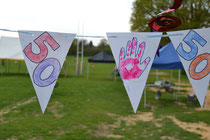 Bunting made by the pupils
