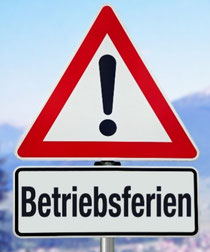 BETRIEBSFERIEN 