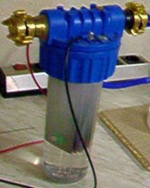 Nasszelle aus Wasserfilter