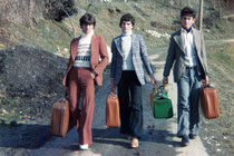 Photo of 3 brothers from the book of Elisabeth Kaestli: 7 Brüder, 7 Schwestern. Eine kosovarische Familie in der Welt
