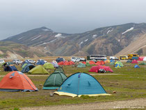 Campingplatz Landmannalaugar