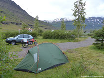 Campingplatz in Seyðisfjörður