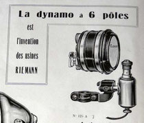 Riemann Sechspol-Lichtanlage aus einem französischen Katalog von 1930