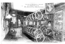 Fahrradladen in Montelimar, 1907