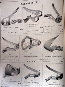 Katalogblatt A. Ruffin von 1911, Pedalhaken