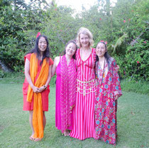 Yuuka, Yasuko, Felicity and Mie @Tara camp in Kauai