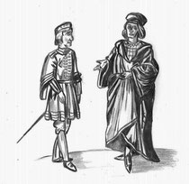 Die Gebrüder Konrad I. (rechts) und Walther vom Graben