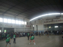 Competencia de Voleibol con el triunfo de Colonia Dora a Real Sayana