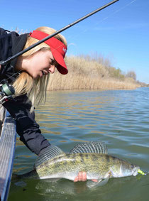 Babs angelt mit neuen Smelt-Shad