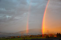 Regenbogen über dem Linthtal am 7.9.2010